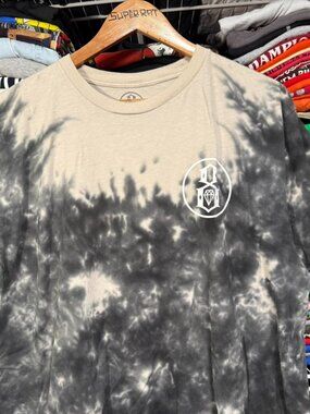 Rebel 8 black and white tie dye graphic t shirt